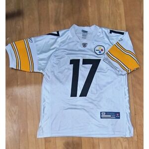 Mike Wallace # 17 Pittsburgh Steelers Original Reebok Size 50 Football Jersey
